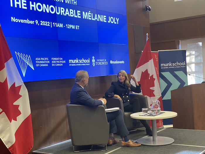 Hon. Mélanie Joly, Canada's Foreign Affairs Minister