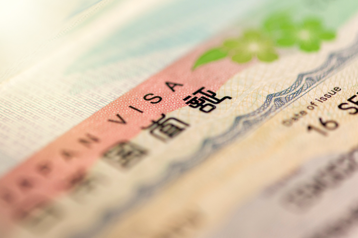 Japanese visa concept image