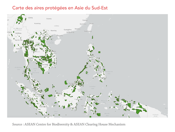 map du biodiversitie Asie du Sud-Est