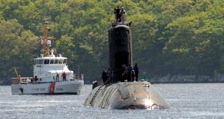 Canadian Navy Victoria-class long-range patrol submarine HMCS Corner Brook 