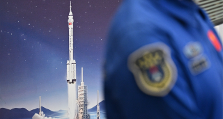 iuquan Satellite Launch Centre scene