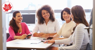 Women entrepreneurs in a business meeting