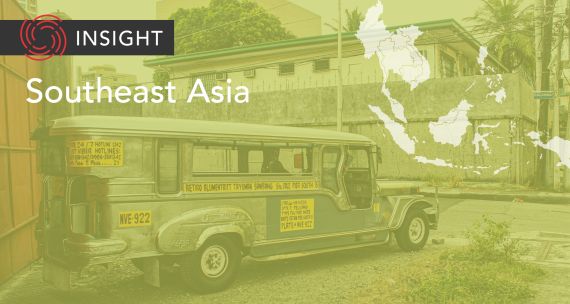 Jeepney on Southeast Asia banner 