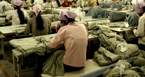 Garment workers in Southeast Asia 