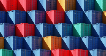 Cargo container stack